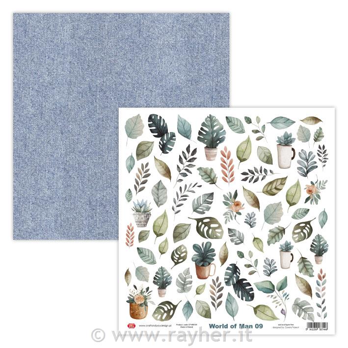 Carta scrapbook World of Man 09