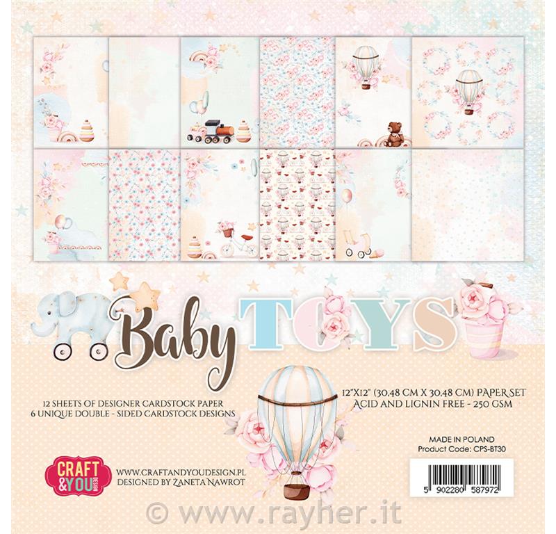 Set papirjev Baby Toys 30x30 cm