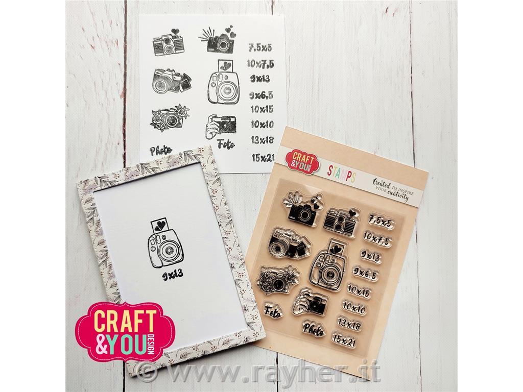 Štampiljke C&Y, Fotoaparat, set 16