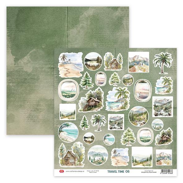 Set di carta, 30x30cm, Travel Time