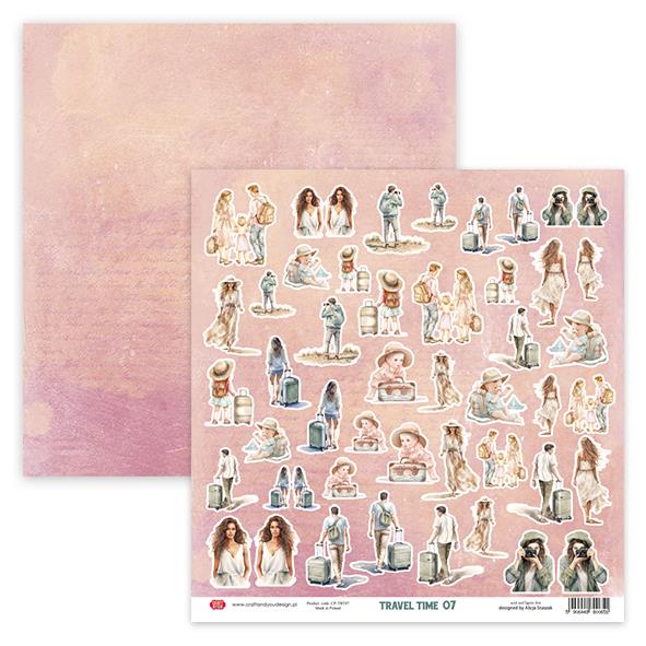 Set di carta, 30x30cm, Travel Time