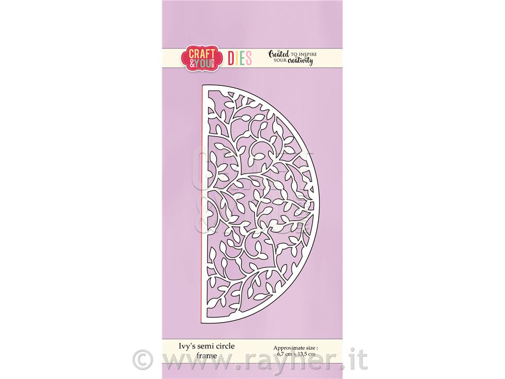 Cutting die Ivy's semi circle frame