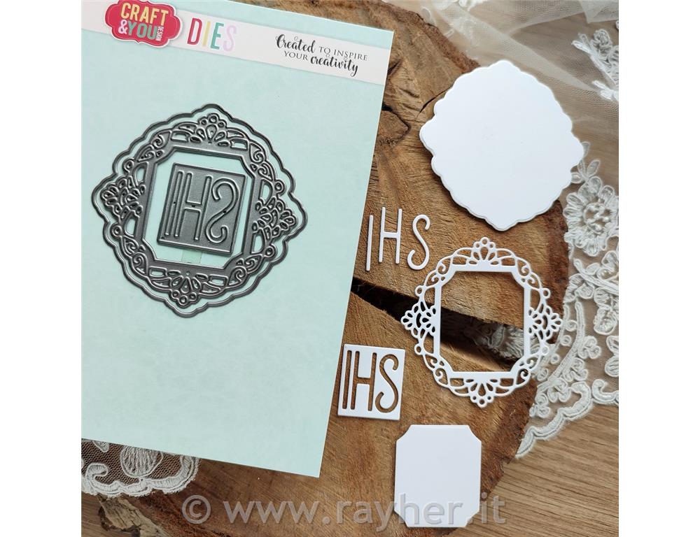 Rezalne šablone, Okvir z napisom IHS