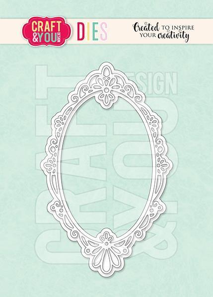 Rezalna šablona, Dekorativni okvir, Oval