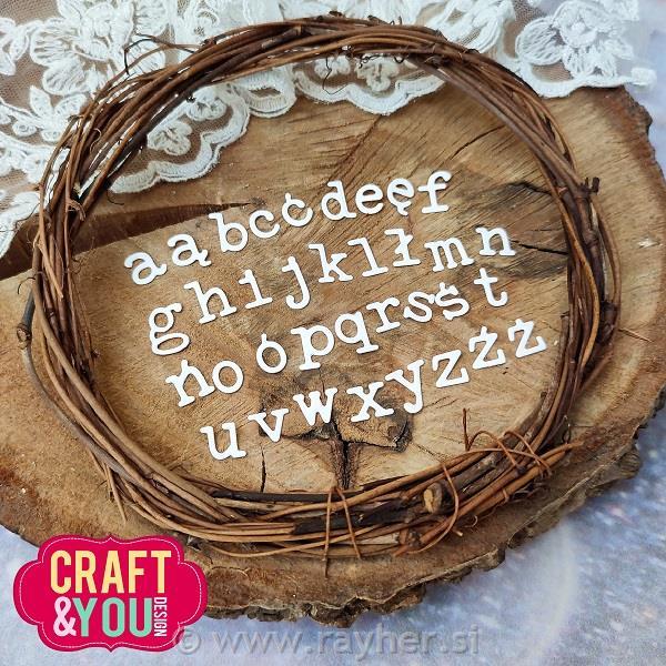 Rezalne šablone, Abeceda