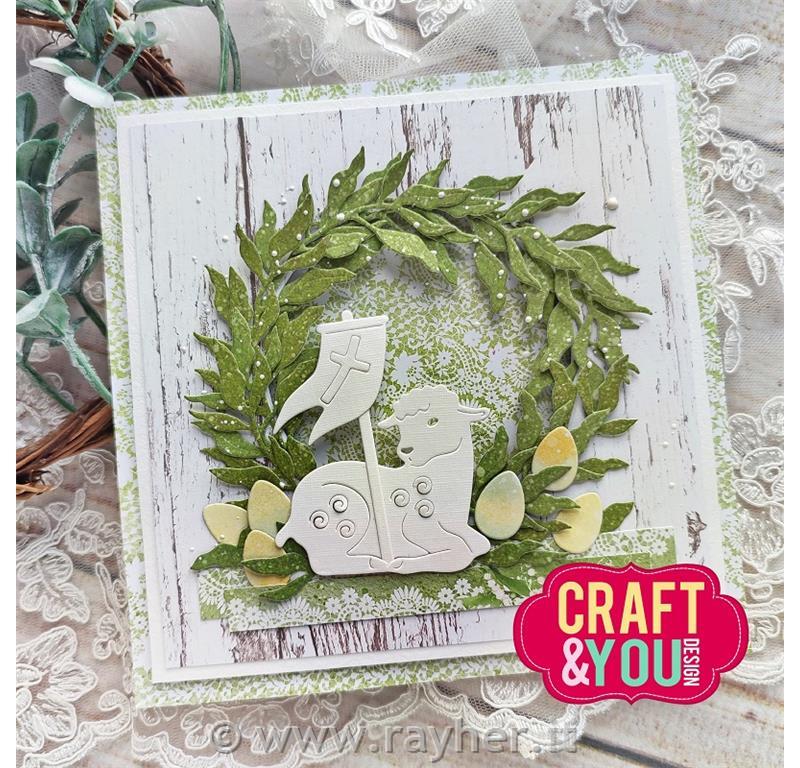 Fustella Craft and You, Ramoscello con foglie, set 2