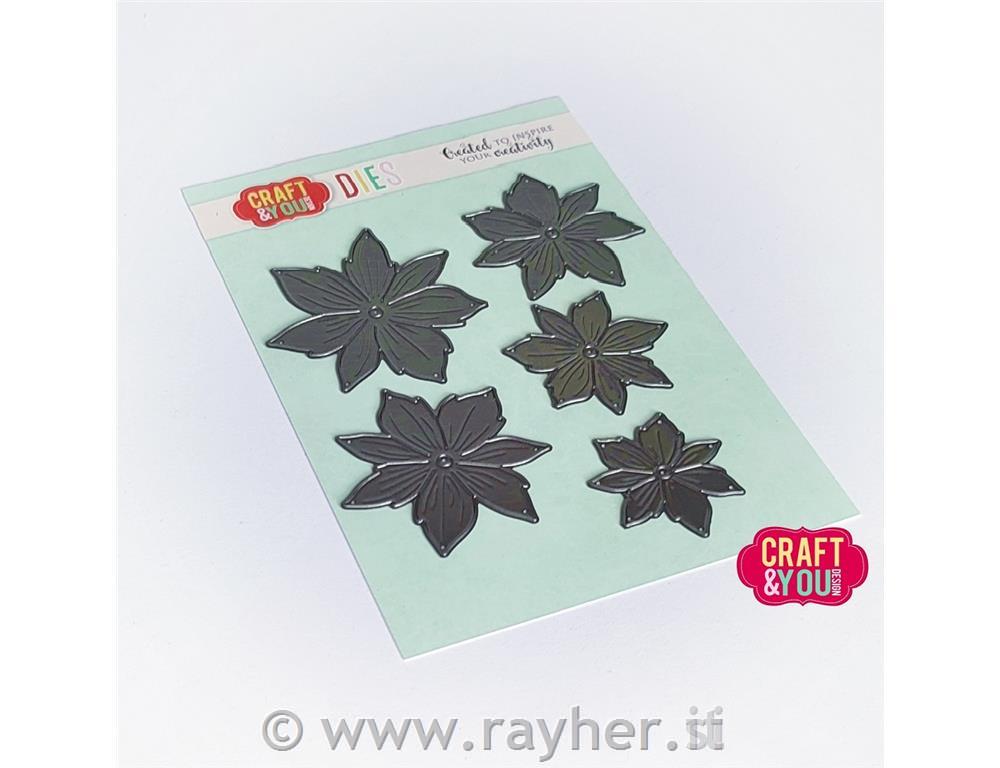 Rezalna šablona Cvet Clematis