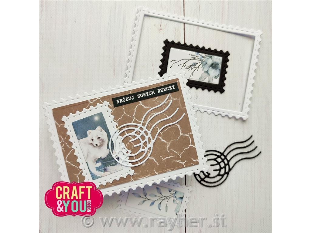 Rezalne šablone C&Y, Okvir znamka, poštni žig