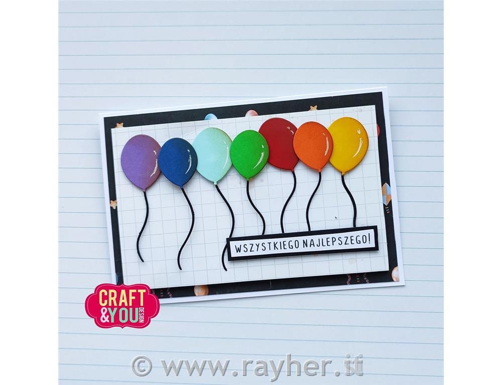 Rezalna šablona Baloni