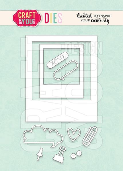 Fustella Polaroid frame set