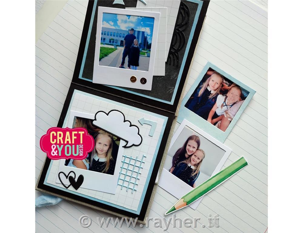 Fustella Polaroid frame set