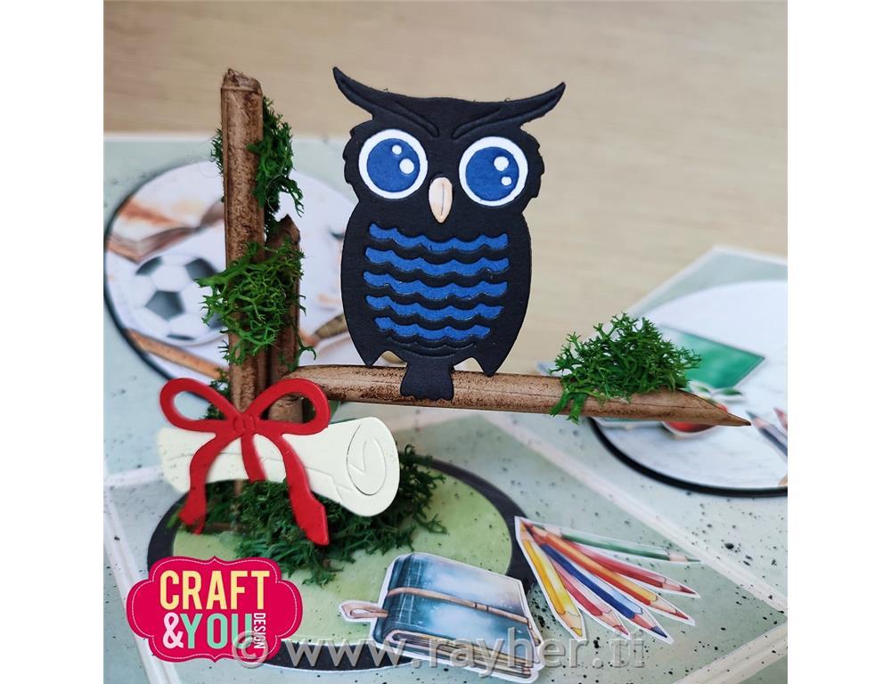 Rezalna šablona Sova, šola