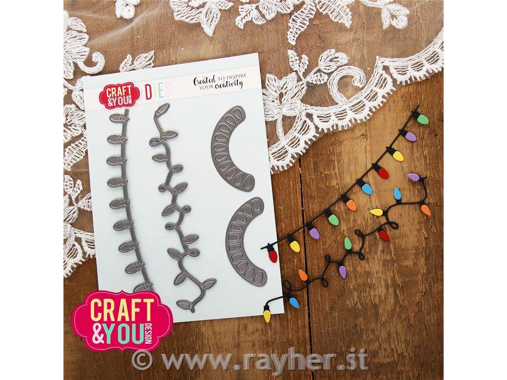 Fustella Christmas Lights, set 4