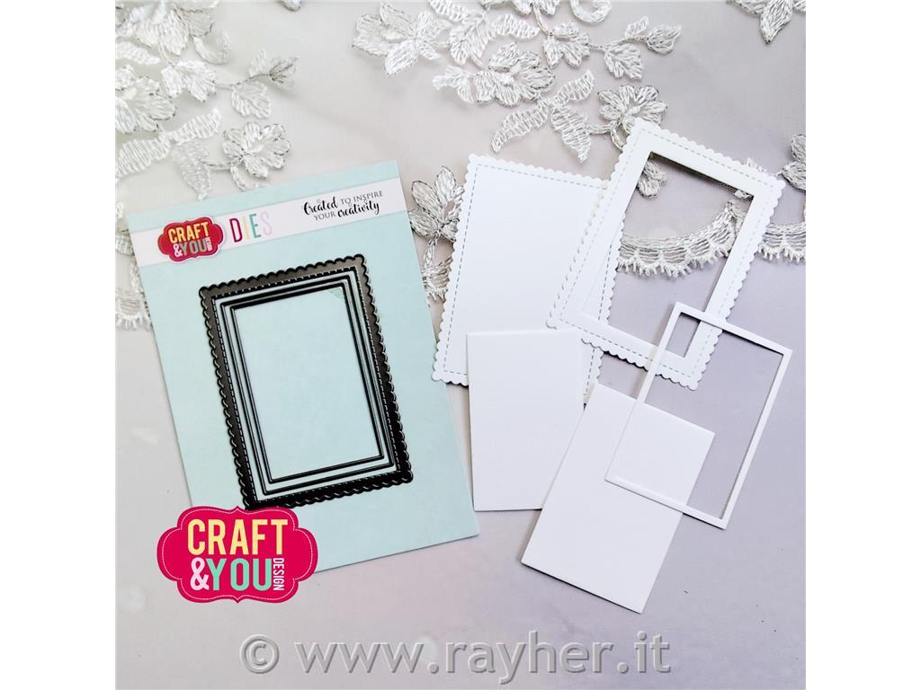 Rezalne šablone Okvirji, set 3