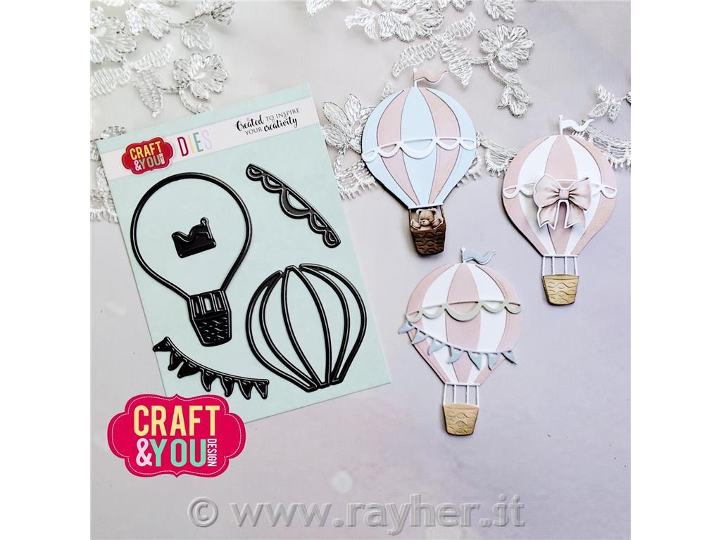 Rezalne šablone Balon, set 5