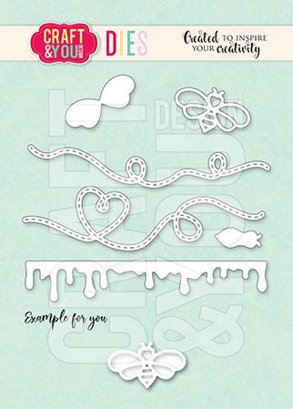 Rezalne šablone Bee Honey Set