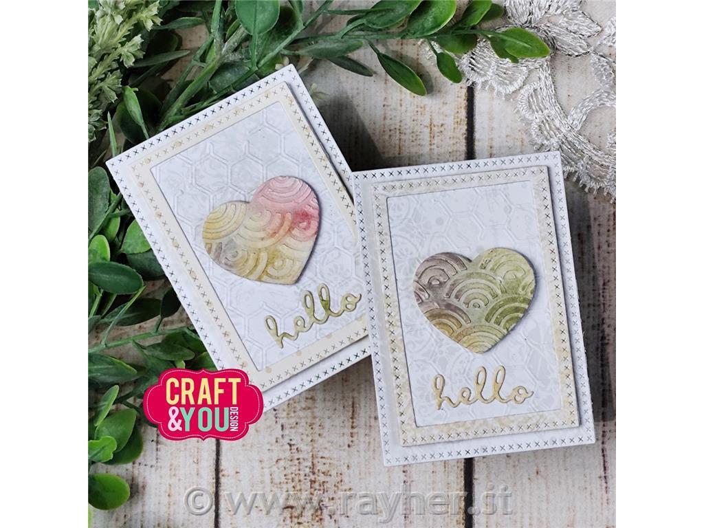 Rezalne šablone Srca, dekorativni rob vezenja