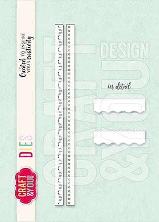 Rezalne šablone Burdure z dekorativnimi šivi