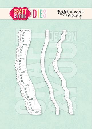 Rezalne šablone Male bordure, set 3