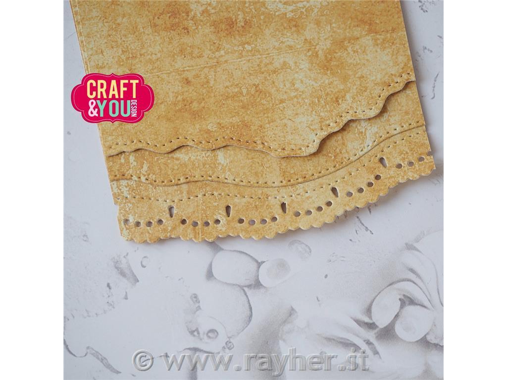 Rezalne šablone Male bordure, set 3