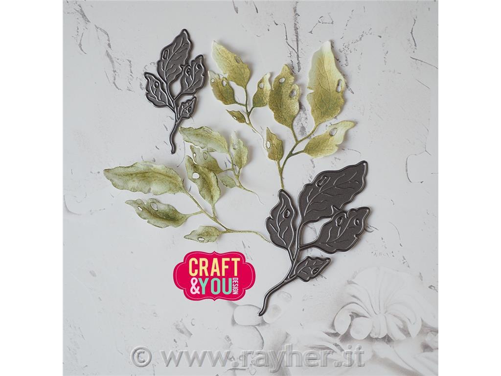 Rezalne šablone Vintage Leaves, set 3