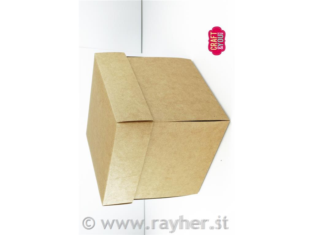 Osnove za škatlice presenečenja, 10x10cm, kraft, set 5