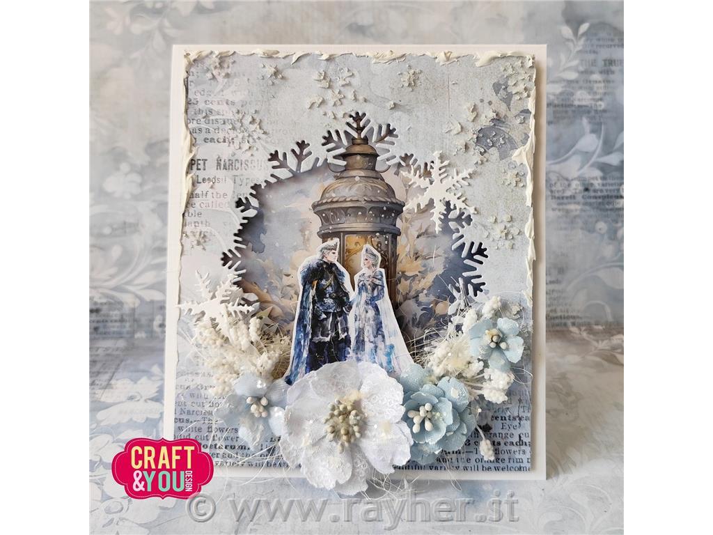 Stencil Fiocchi di neve A6