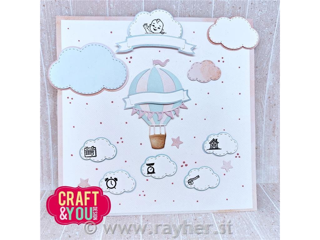 Rezalne šablone Balon, set 5