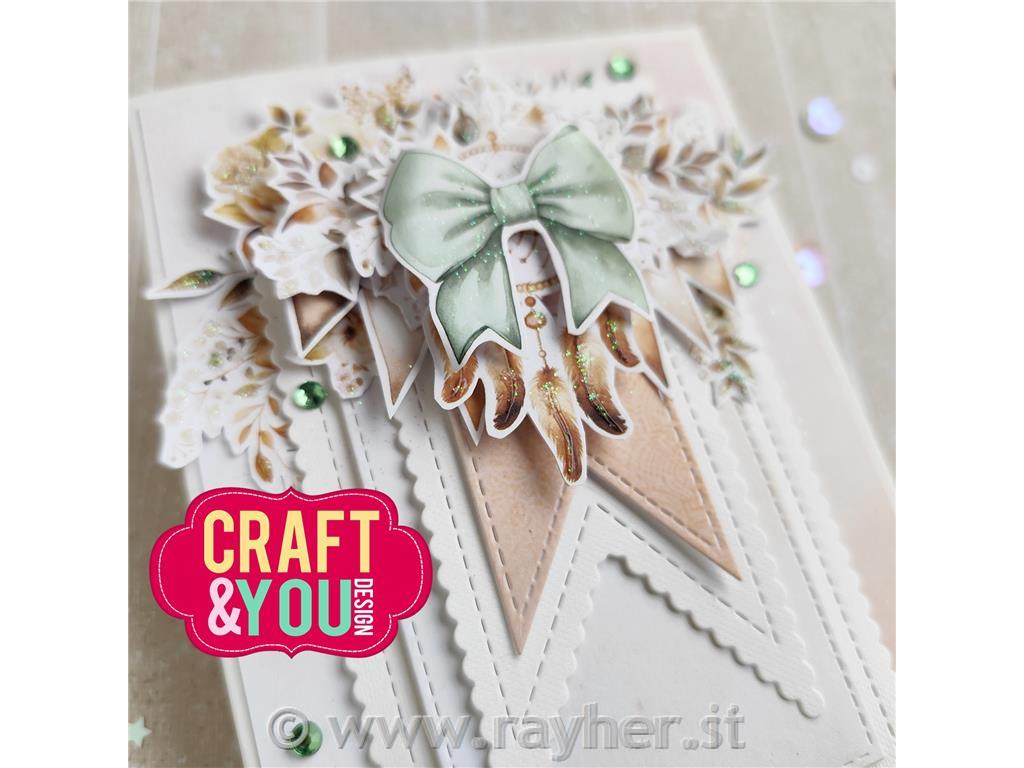  Fustelle Bandiere, set da 4