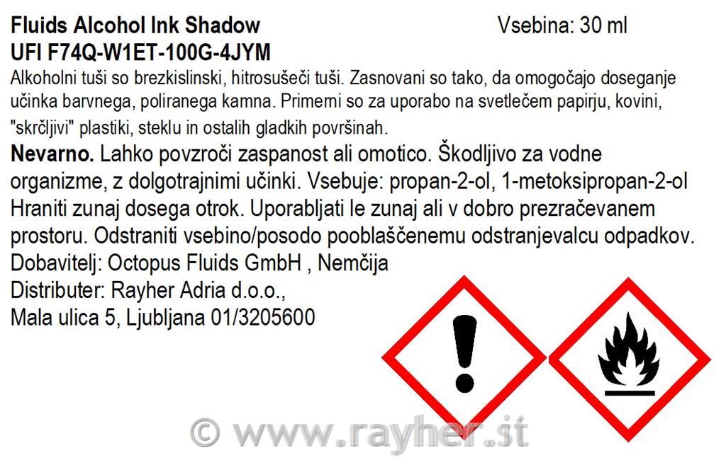 Inchiostro alcolico Fluids 30 ml, shadow, colore traslucido
