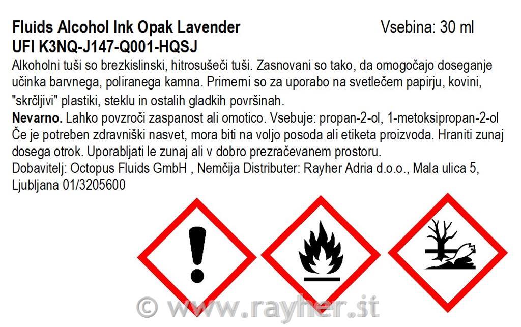 Inchiostro alcolico Fluids 30 ml, lavend, colore opaco