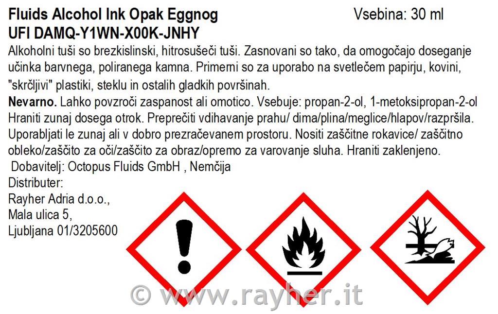 Alchohol Ink Fluids 30 ml, eggnog, opak colour