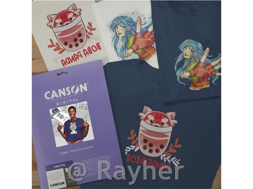 Canson Digital Transfer for dark coloured textiles, A4, 5 sheets