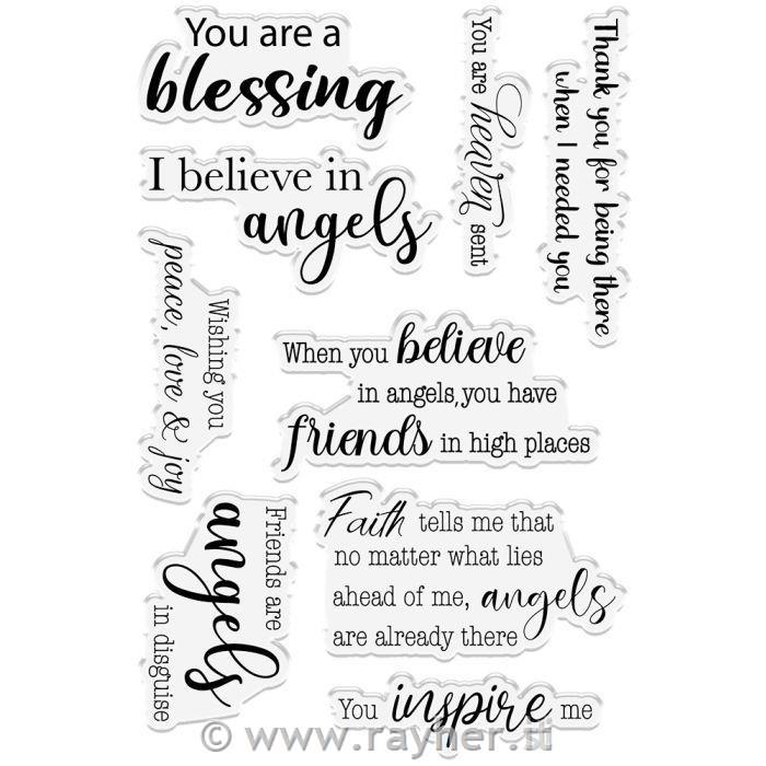 Štampiljke Angel Blessings 9 kosov
