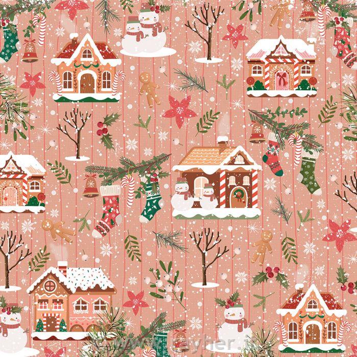 Set papirjev Christmas Cheer 30,5x30,5cm; 180g, 36 listov