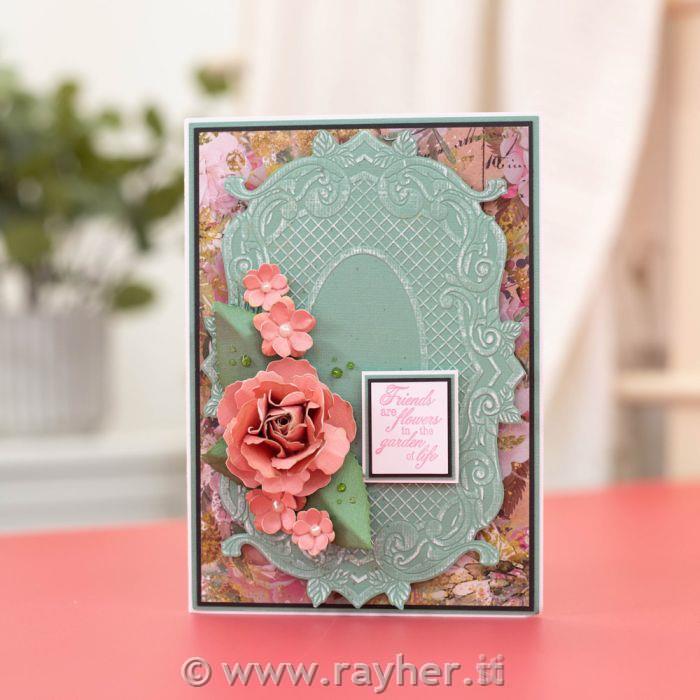 Cartella embossing 3D Baroque Frame