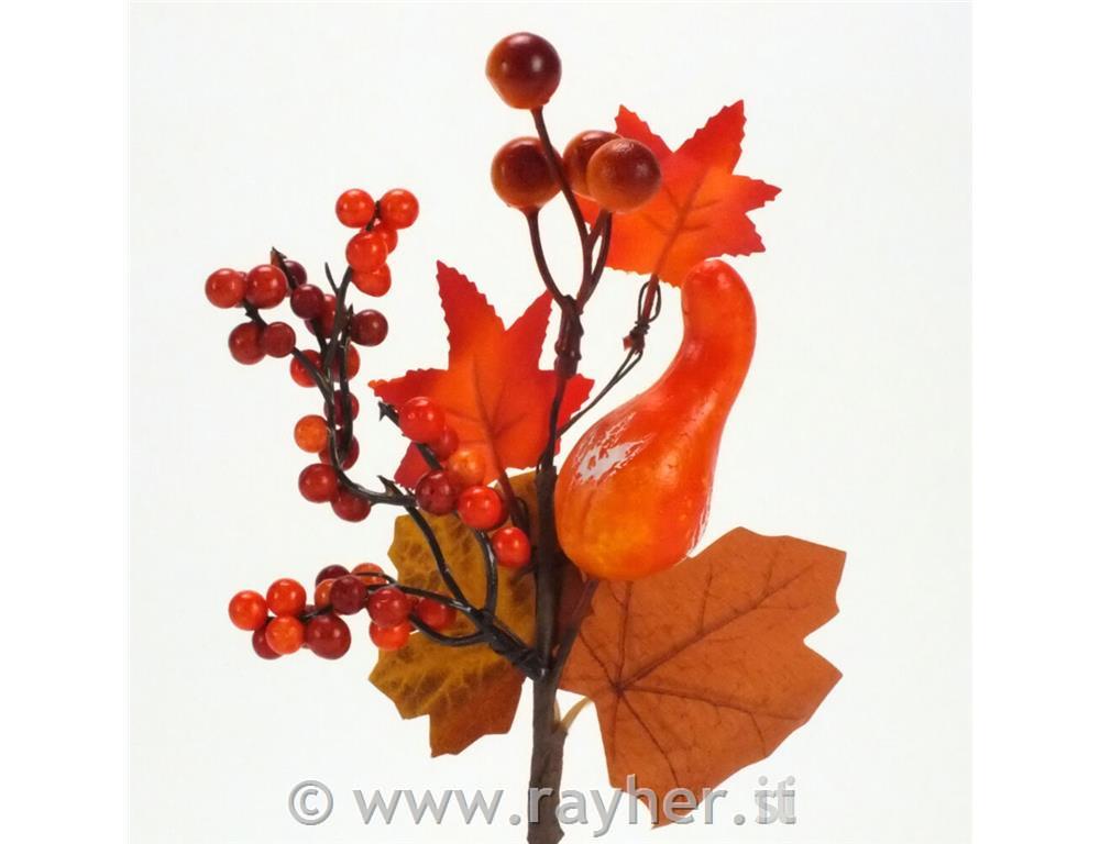 Ghirlanda autunnale, con zucca, 20 cm