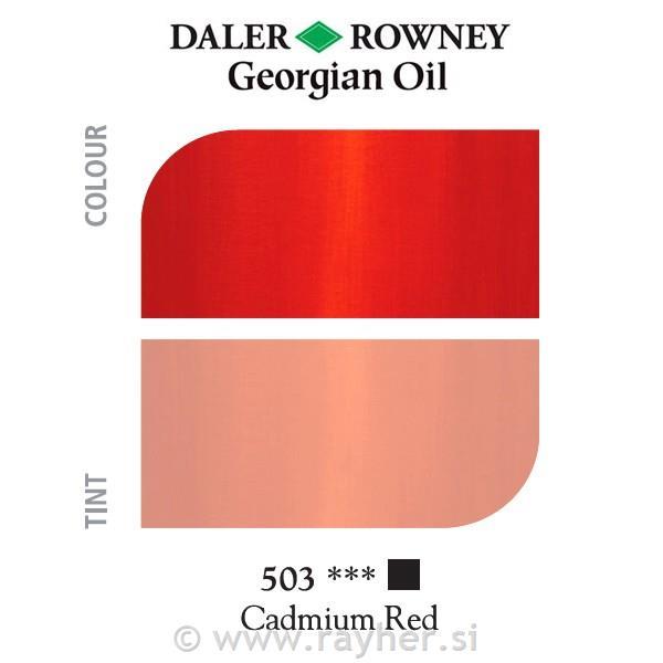 Oljna barva Georgian 38ml, Cadmium Red