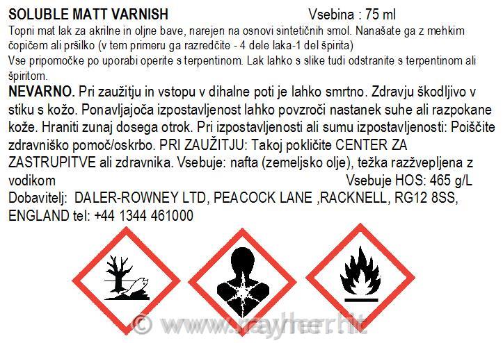 Vernice opaca acrilico 75ml