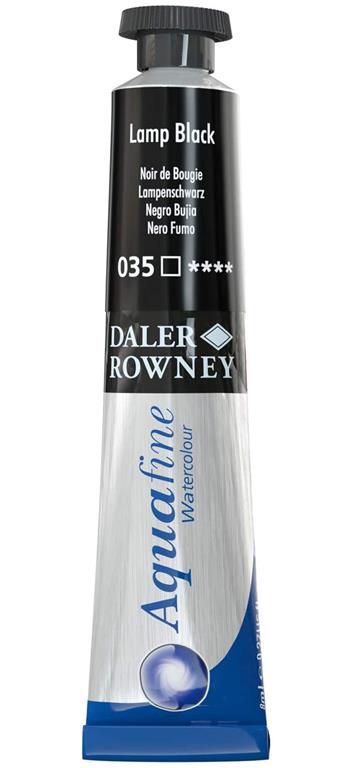 Acquerelli Aquafine 8ml, Nero fumo