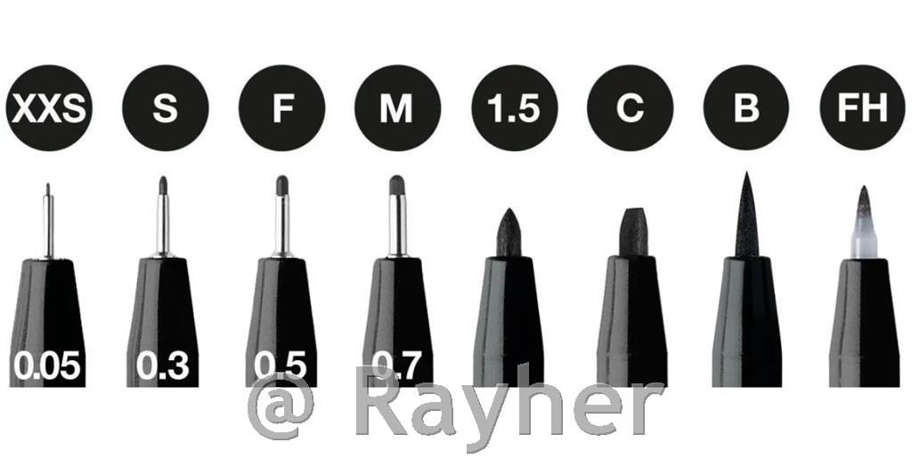 PITT Artist set 8 Black