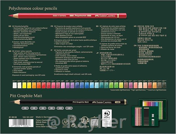 Matite colorate Polychromos + GraphiteMatt set 40