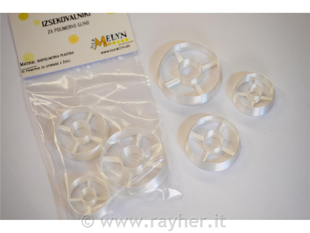 Stampi donut 30-50 mm set 3