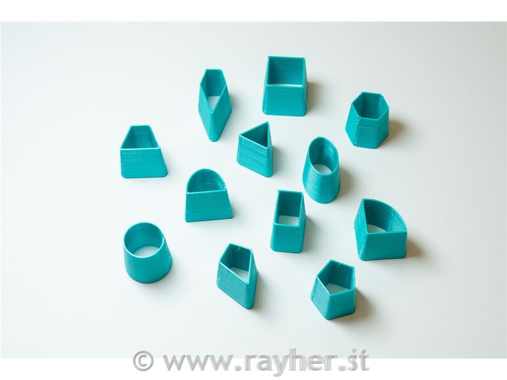 Izsekovalci mikro uhani set 12