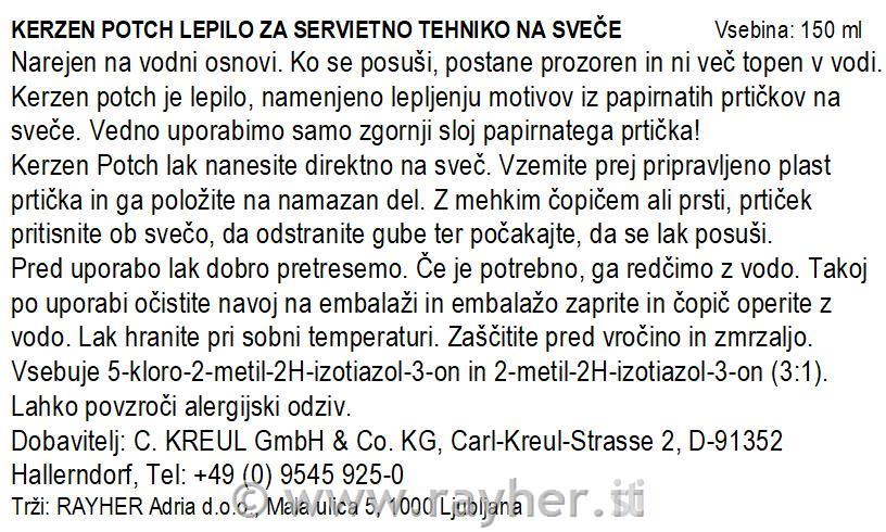 HOBBY LINE Candle Potch 150 ml Glue