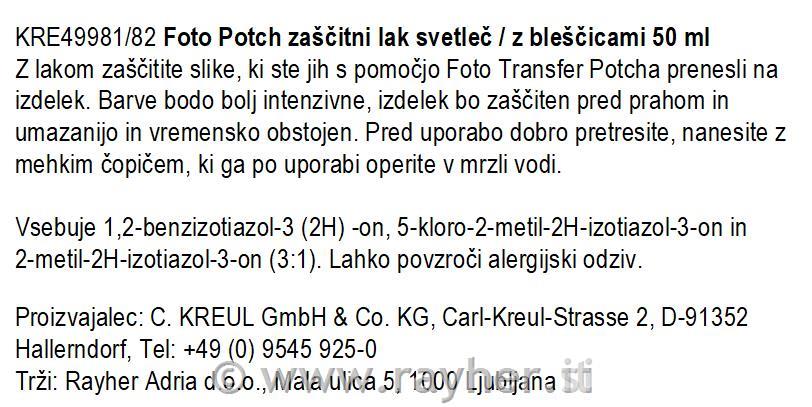 Foto Transfer vernice protettiva brillan