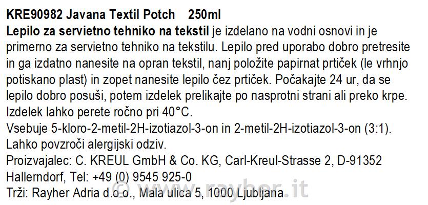 JAVANA Textil Potch colla 250 ml