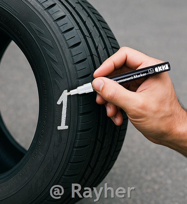 Pennarello indelebile Monami, bianco