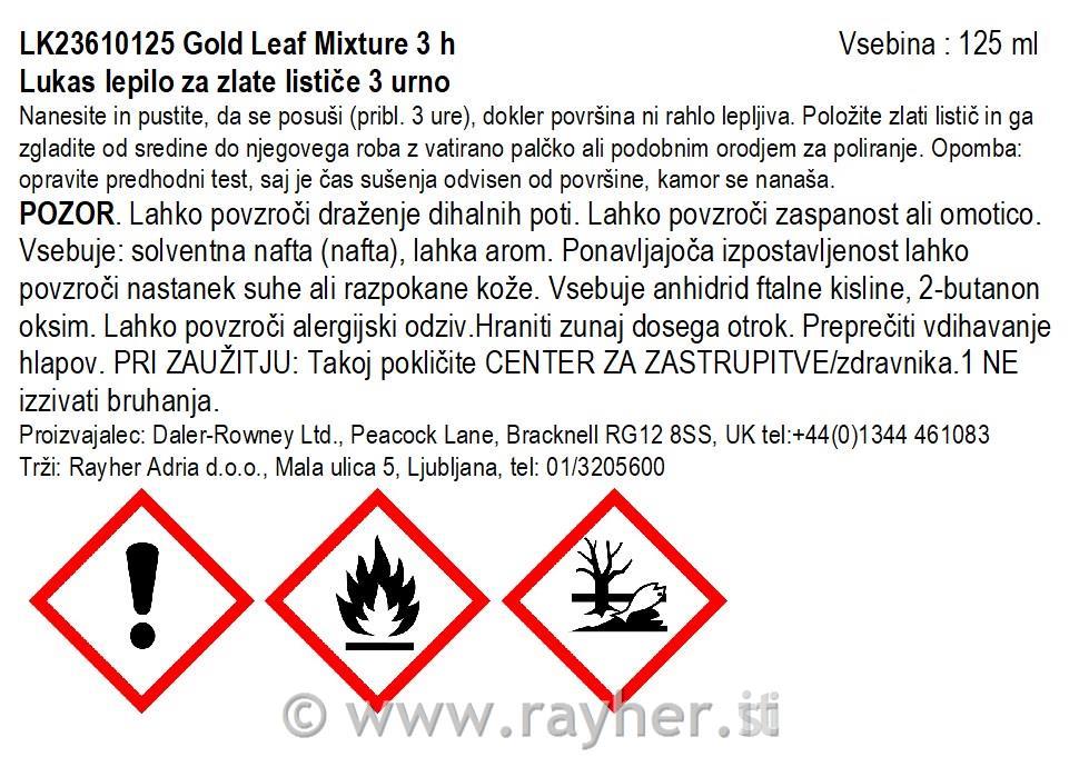 Lukas colla per foglie d'oro 3 ore 125 m