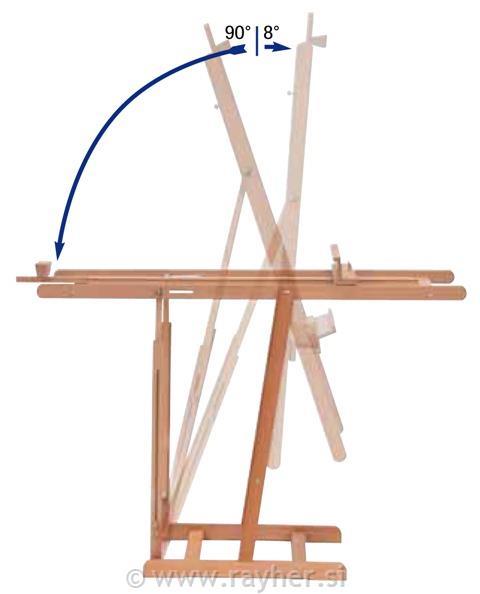 Cavalletto da pittura M/08 Studio Conver